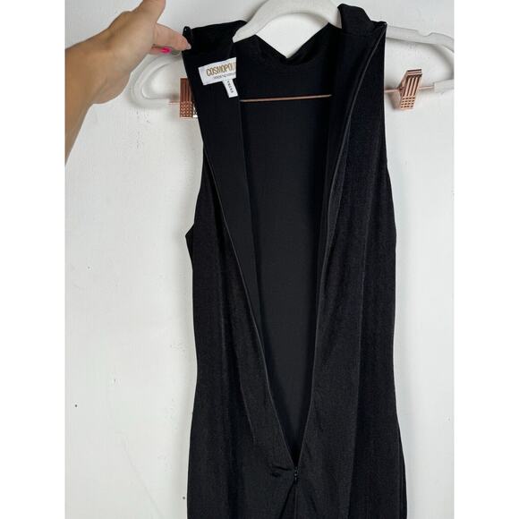 Cosmopolitan Dress the Population Bodycon Metallic Gold Glam Goth Party Dress - Picture 7 of 9